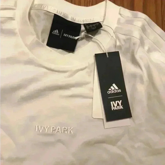 NWT Adidas x Ivy Park by Beyonce Oversized White Unisex Short Sleeve Tee XS - Picture 5 of 5